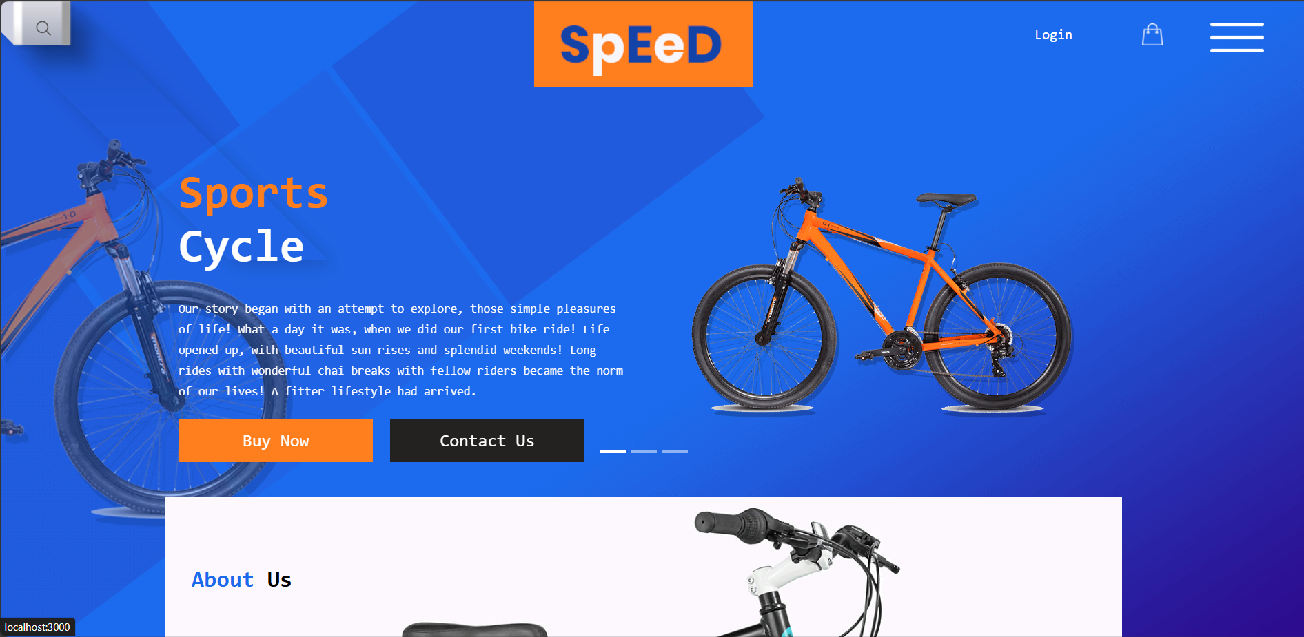 eCommerce website